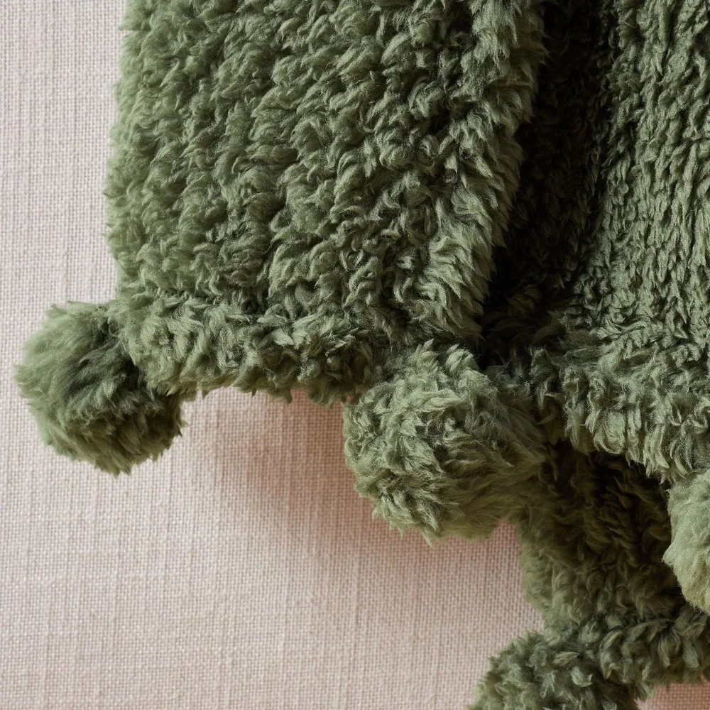 Pottery Barn Cozy Pom Pom Throw